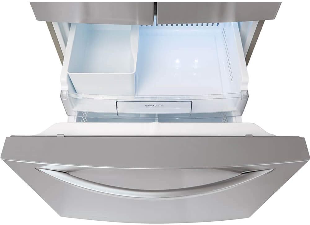LG LFDS22520S - Refrigerator/Freezer - French Door Bottom Freezer with Water Dispenser - Stainless Steel