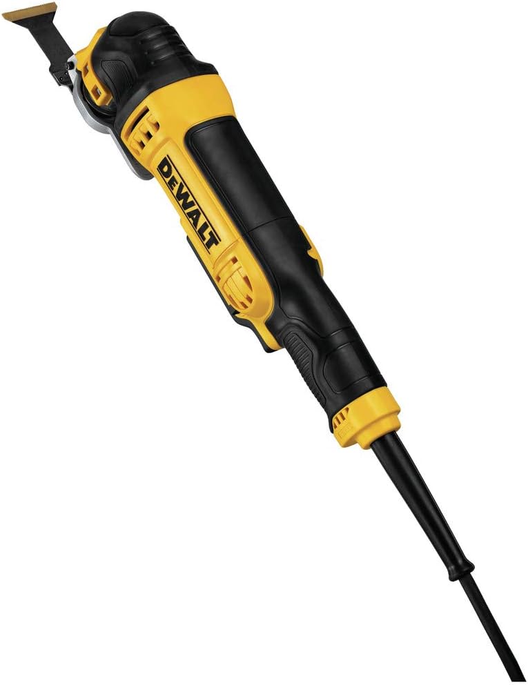 DEWALT Oscillating Tool, 3-Amp, Corded, Includes Wood Blades, Sandpaper and Tool Bag (DWE315K)