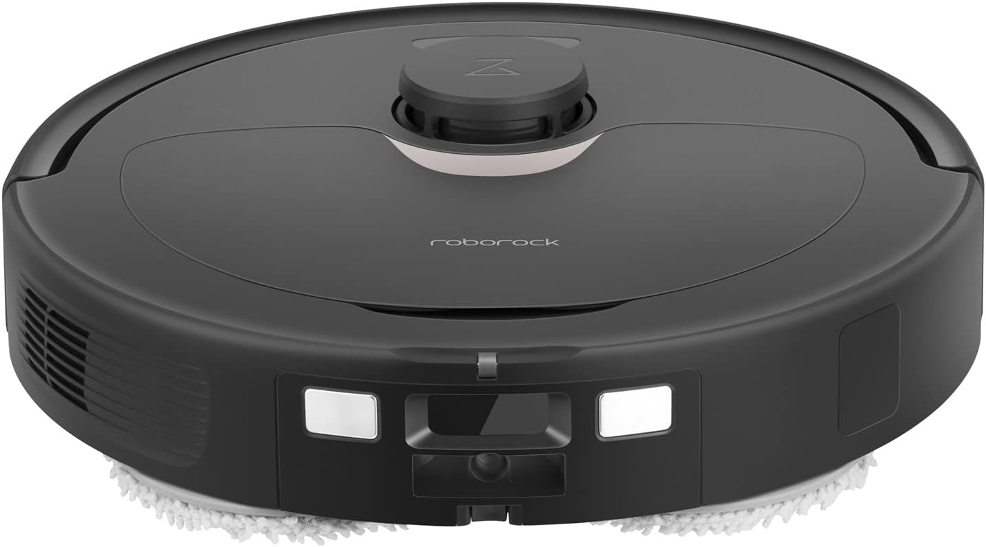 roborock Q5 Pro Robot Vacuum and Mop Cleaner, 5500Pa Suction, DuoRoller Brush, Black