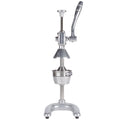 Nemco 55850 Manual Crank Type Heavy Duty Easy Citrus Juicer with Fasteners and Removable Strainer Cone and Easy-to-Grip Handle for Restaurant and Café | 7.5'W × 8.87'D × 19.25'H, Stainless Steel, NSF