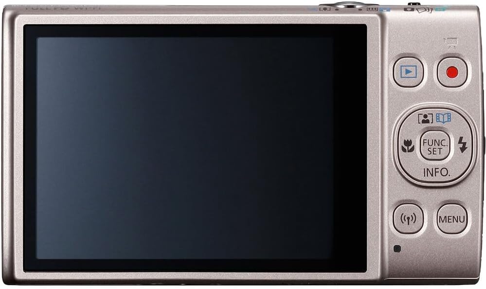 Canon PowerShot ELPH 360 HS A Digital Camera (Silver) | 20.2MP CMOS Sensor, 12x Optical Zoom & Built-in Wi-Fi | Compact Point-and-Shoot for Travel (7283C001) + 64GB Card + Case+ More