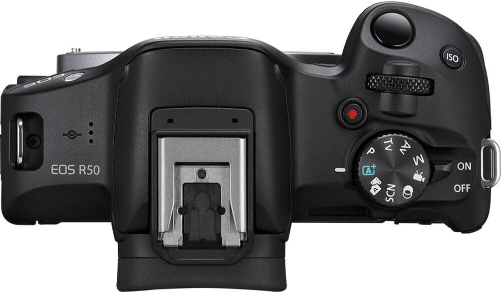 Canon EOS R50 Mirrorless Camera w/18-45mm Lens + 2pc Sandisk 64GB Ultra Memory Card + Tripod + Camera Case + More (21pc Bundle) (Renewed)
