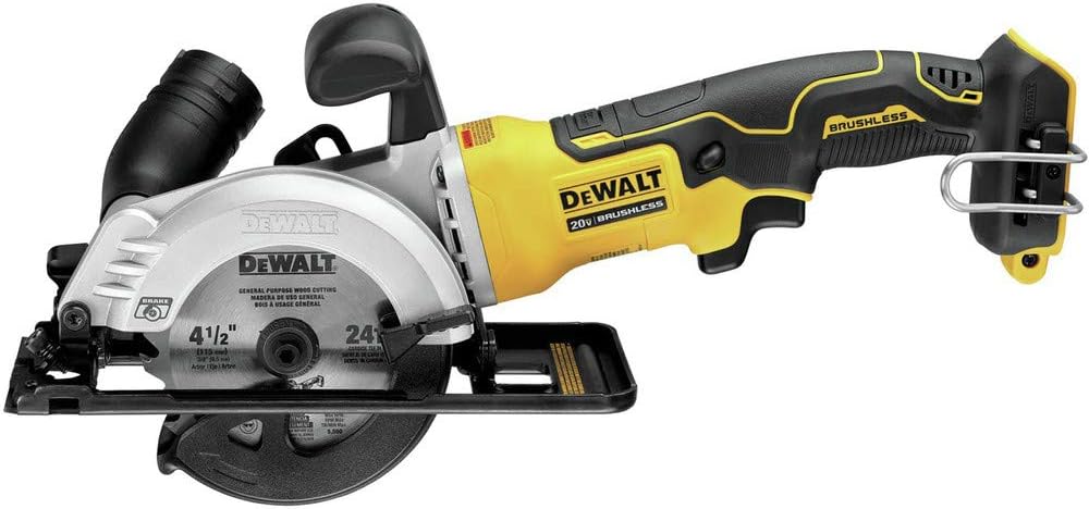DEWALT ATOMIC 20V MAX* Circular Saw, 4-1/2-Inch, Tool Only (DCS571B)