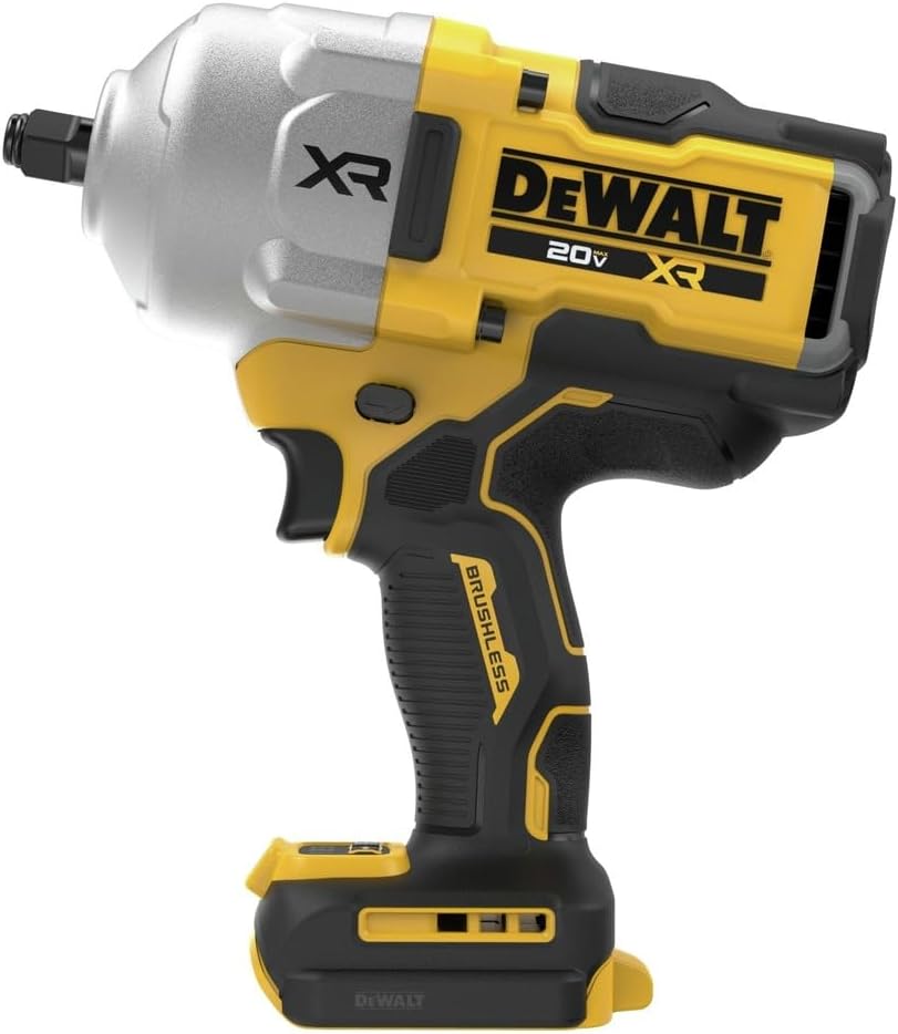 DEWALT 20V MAX Cordless Impact Wrench, 1/2' Hog Ring, High Torque, Brushless, Bare Tool Only (DCF961B)