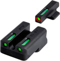 Truglo TFX PRO Handgun Sight, Glowing Shock Proof Tritium and Fiber Optic Night Sight for Handguns, Compact, Durable, and Snag Free Sight