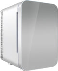 Mini Fridge, Portable Car Refrigerator 22L/22 Can Cooler & Warmer Compact Fridge with 12V DC & 220V AC for Skincare, Food and Drinks, Small Fridge,B