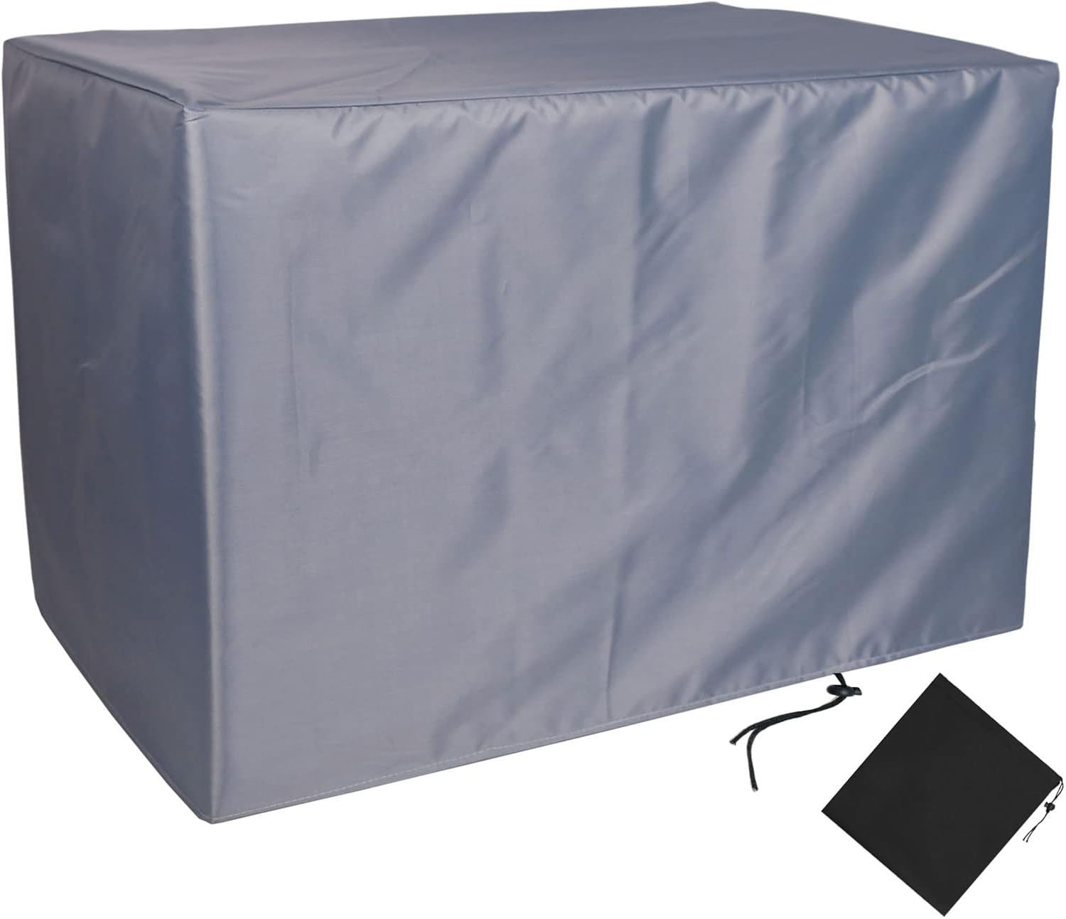 YSUEFIJO Garden Furniture Covers Waterproof 126x87x28in Patio Furniture Cover Square Rectangle 420D Oxford Water Resistant Fabric Anti-UV for Outdoor Veranda Table and Chairs Sofa Light Grey