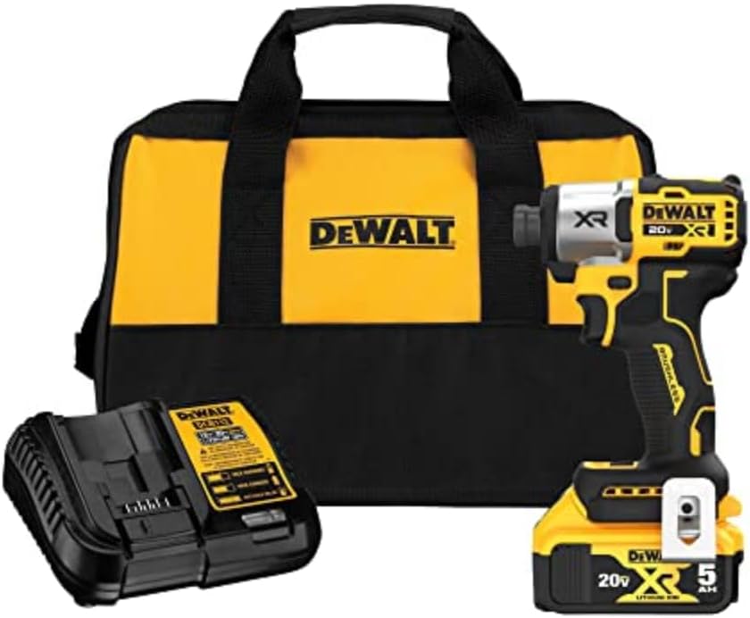 DEWALT 20V MAX Impact Driver, Cordless, 3-Speed, Battery and Charger Included (DCF845P1)
