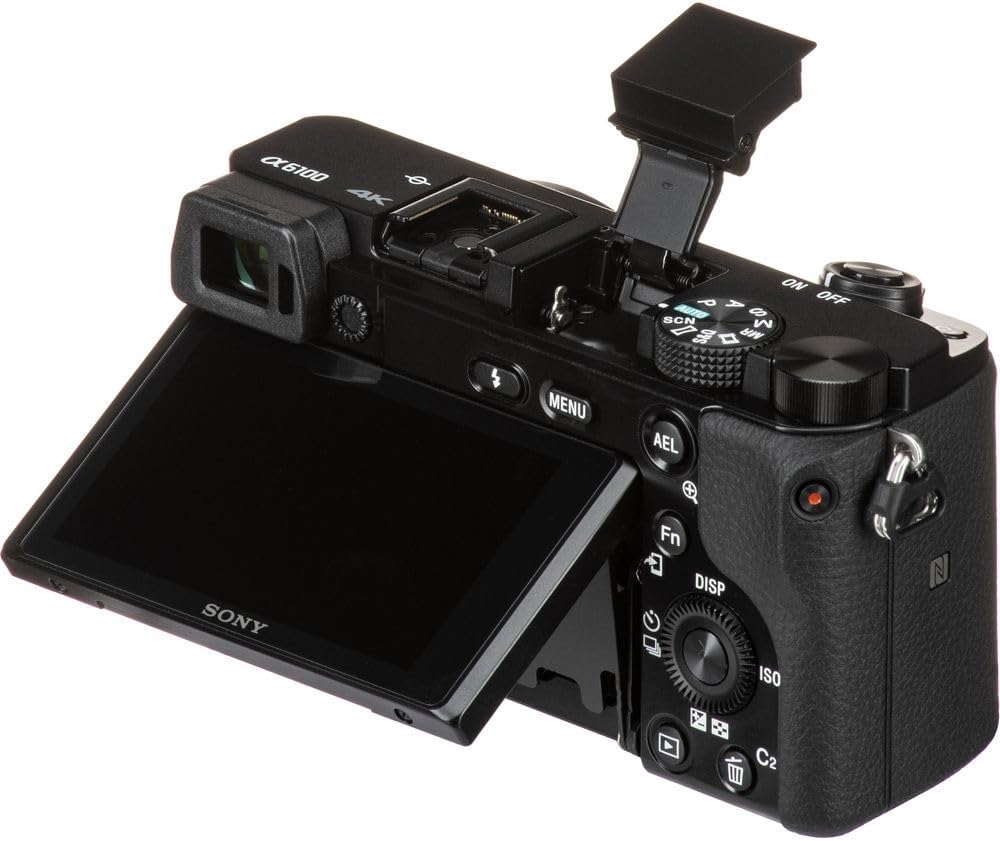 Sony Alpha a6100 Mirrorless Digital Camera Body Bundle with Sigma 18-50mm f/2.8 DC DN Contemporary Lens + 64GB Memory Card + UV Filter + Charger + Camera Bag + Cleaning Kit + Cloth (7 Items)