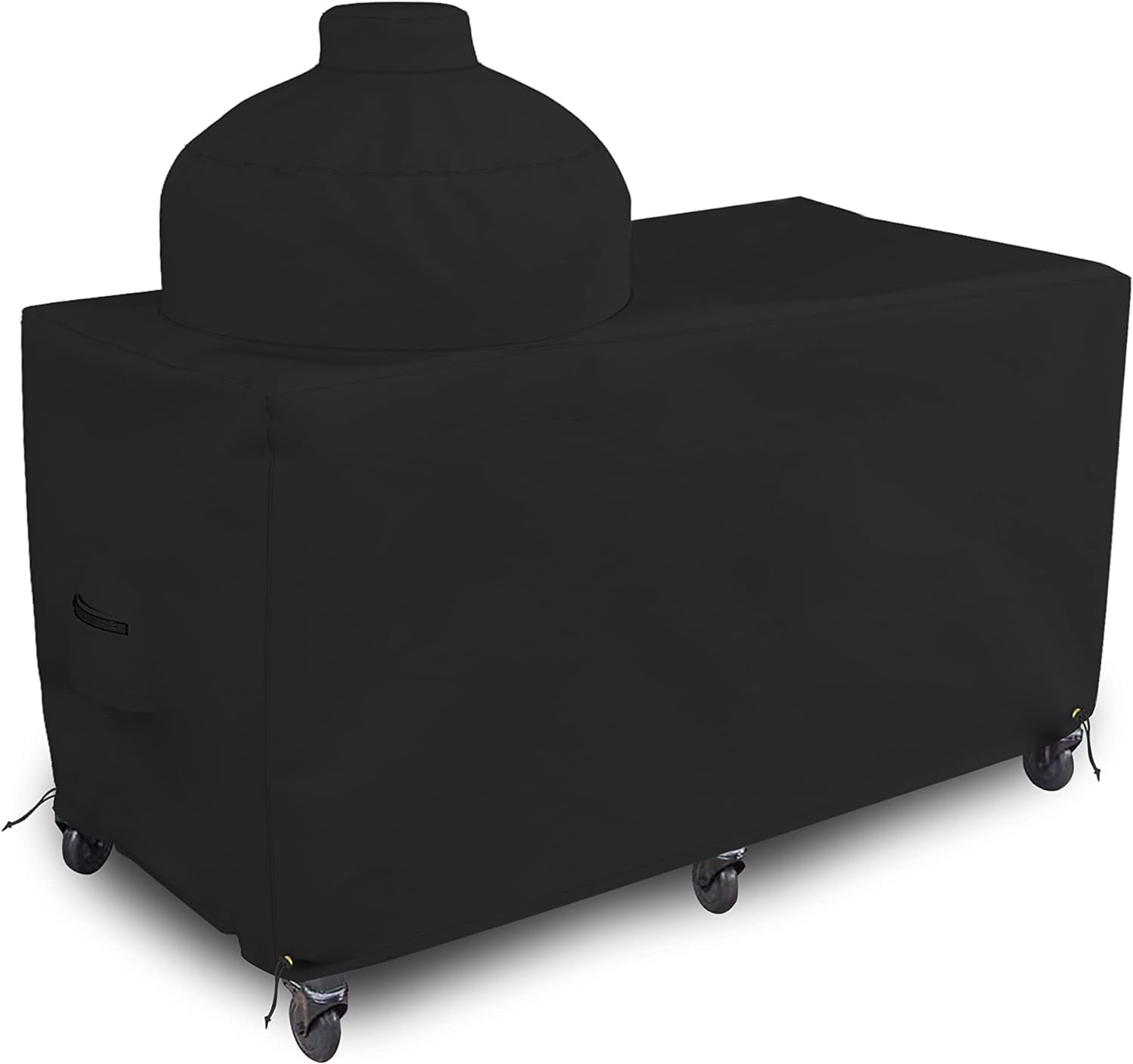 Covers & all Egg Grill Cover, 12 Oz Waterproof UV & Weather Resistant, PVC Coated Outdoor Cover with Air Vents & Drawstrings (60' L x 36' D x 56' H, Black)