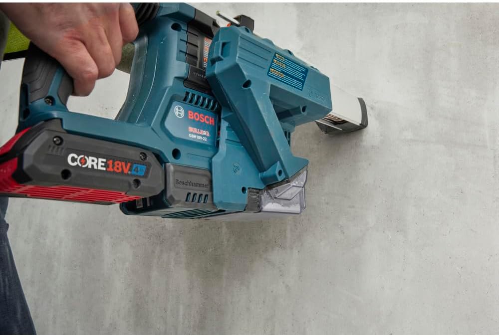 Bosch GBH18V-22K24 18V Brushless SDS-plus® Bulldog™ ¾ In. Rotary Hammer Kit with (2) CORE18V® 4 Ah Advanced Power Batteries