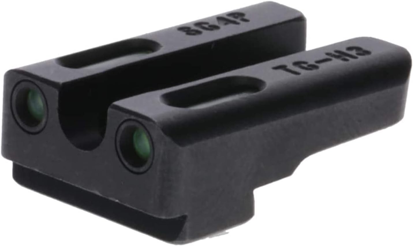 Truglo TFX PRO Handgun Sight, Glowing Shock Proof Tritium and Fiber Optic Night Sight for Handguns, Compact, Durable, and Snag Free Sight