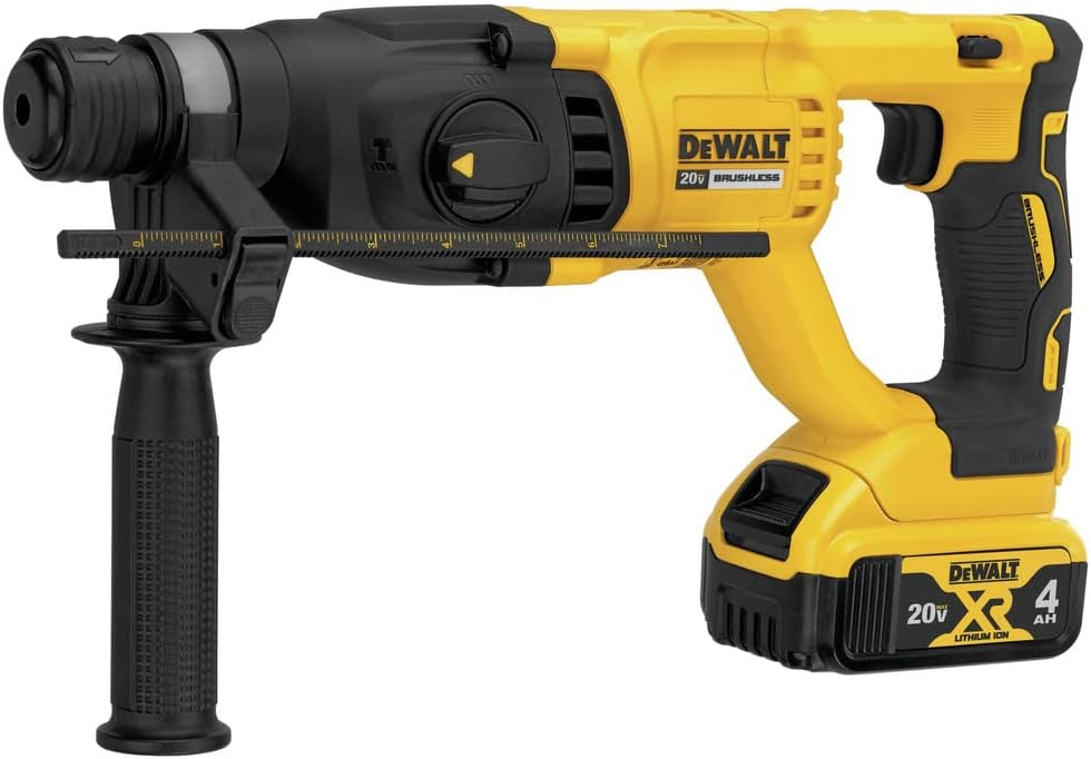 DEWALT DCH133M2 20V Max XR Brushless 1' D-Handle Rotary Hammer Kit