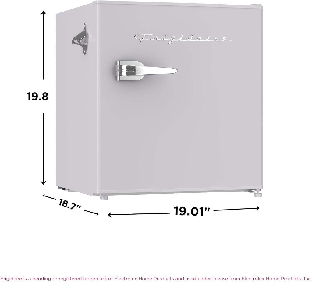Frigidaire EFR176 1.6 cu. ft. Retro Bar Fridge with Side Bottle Opener (Moonbeam)