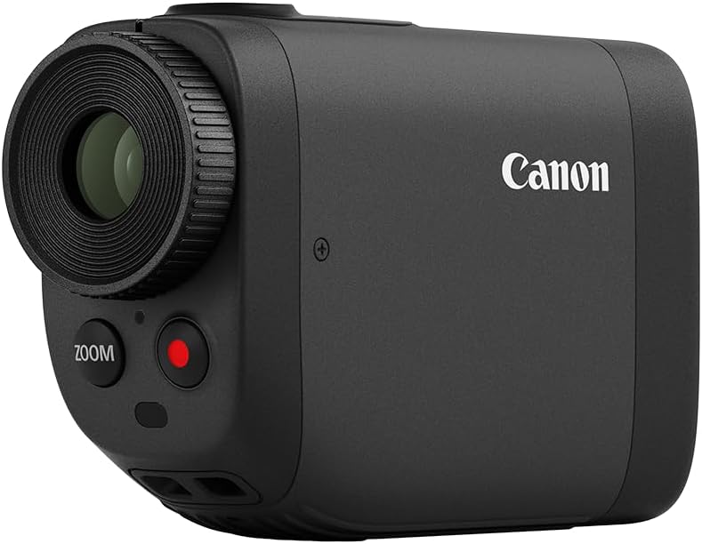 Canon PowerShot Golf Digital Laser Rangefinder, 6–12× Zoom Monocular, Slope Correction, Image Stabilization, Built‑in Camera (Photo & Video), IPX4 Water‑Resistant, Compact for Precision Golf, Black