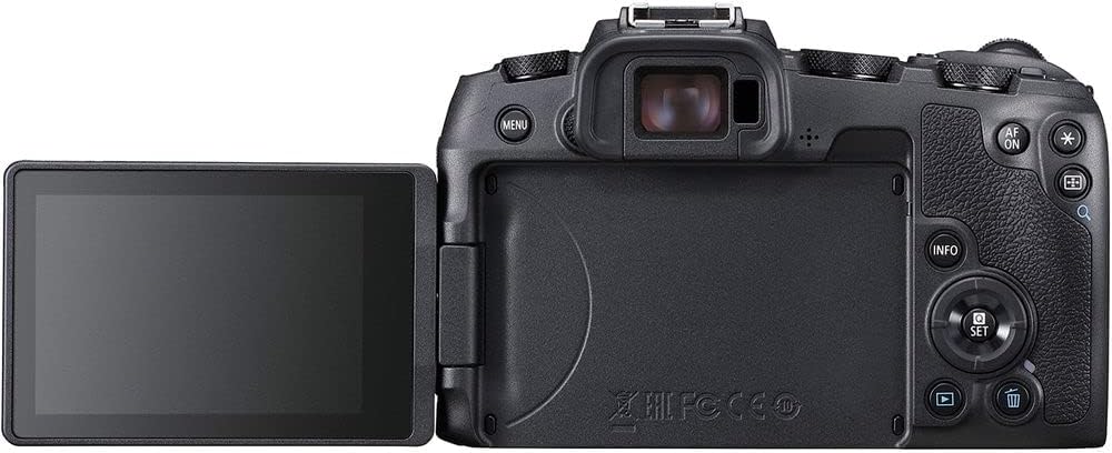 Canon EOS RP Mirrorless Camera (Body Only) – Full-Frame 26.2MP CMOS Sensor, Vari-Angle Touchscreen, 4K Video, Wi-Fi + Bluetooth – Compact & Lightweight (3380C002) + 64GB Card + Shoulder Bag