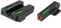 Truglo TFX PRO Handgun Sight, Glowing Shock Proof Tritium and Fiber Optic Night Sight for Handguns, Compact, Durable, and Snag Free Sight