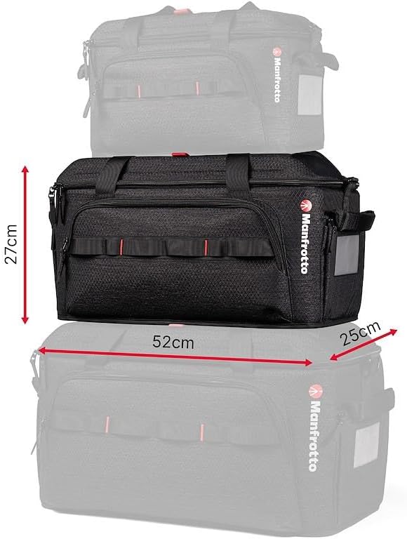Manfrotto Pro Light Cineloader Medium, Shoulder Bag, Camcorder & Cinema Bag, Padded Camera Case, Professional Video Dedicated Features, Top Access, Camera Storage, Dark Grey, Size Medium