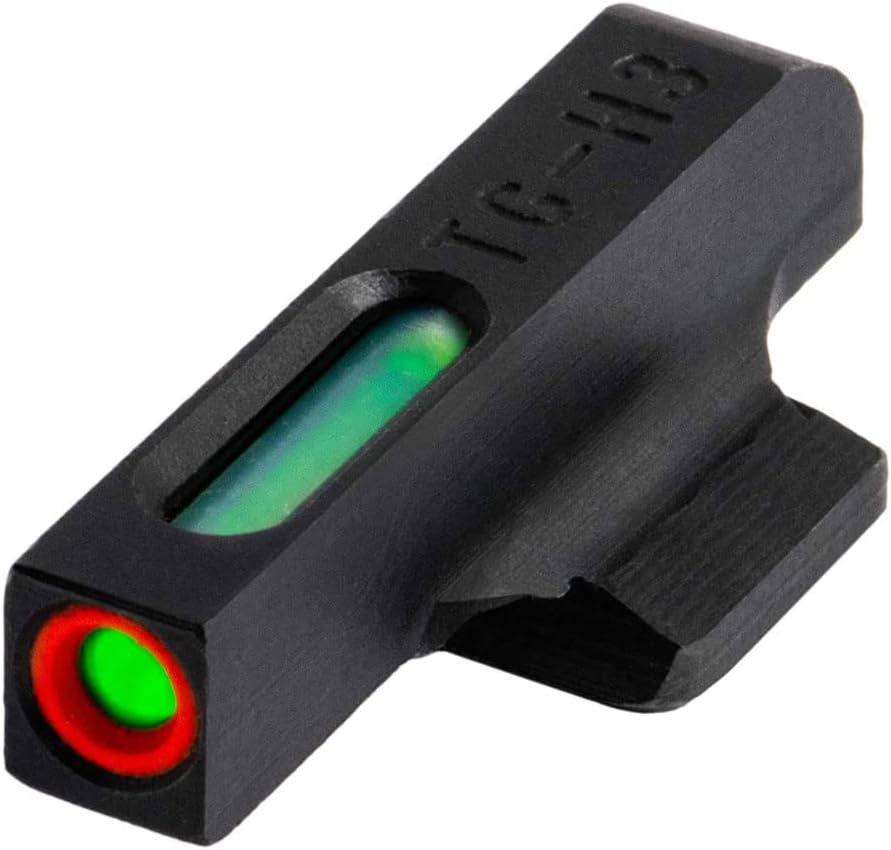 Truglo TFX PRO Handgun Sight, Glowing Shock Proof Tritium and Fiber Optic Night Sight for Handguns, Compact, Durable, and Snag Free Sight
