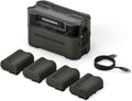Tilta EN-EL15C Charging Station Battery Kit with Four Rechargeable Batteries | Four-Slot USB-C Fast Charger | 45W PD | Status Indicators | Portable Design | Green