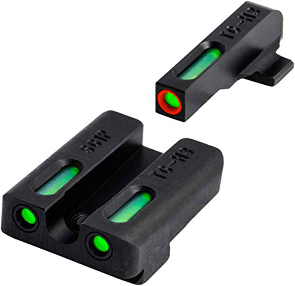 Truglo TFX PRO Handgun Sight, Glowing Shock Proof Tritium and Fiber Optic Night Sight for Handguns, Compact, Durable, and Snag Free Sight