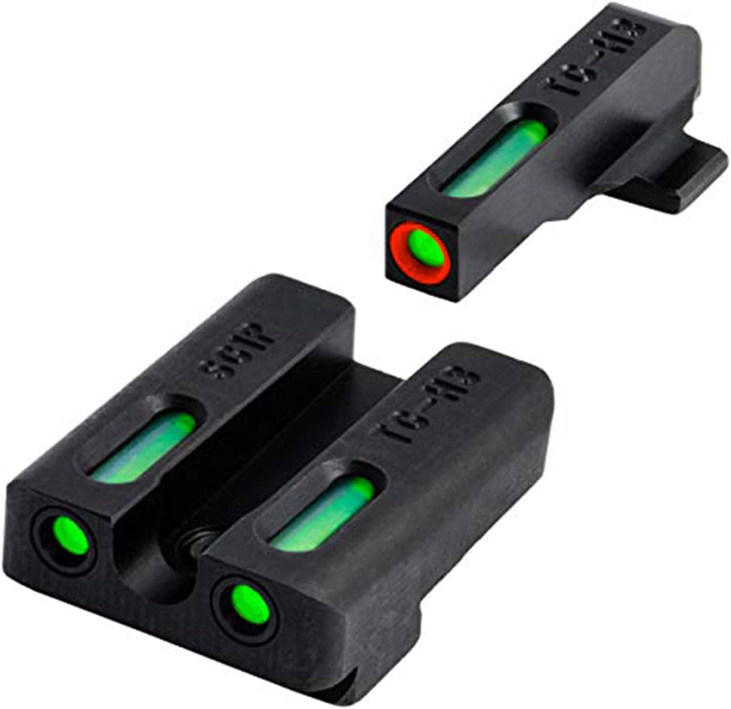 Truglo TFX PRO Handgun Sight, Glowing Shock Proof Tritium and Fiber Optic Night Sight for Handguns, Compact, Durable, and Snag Free Sight