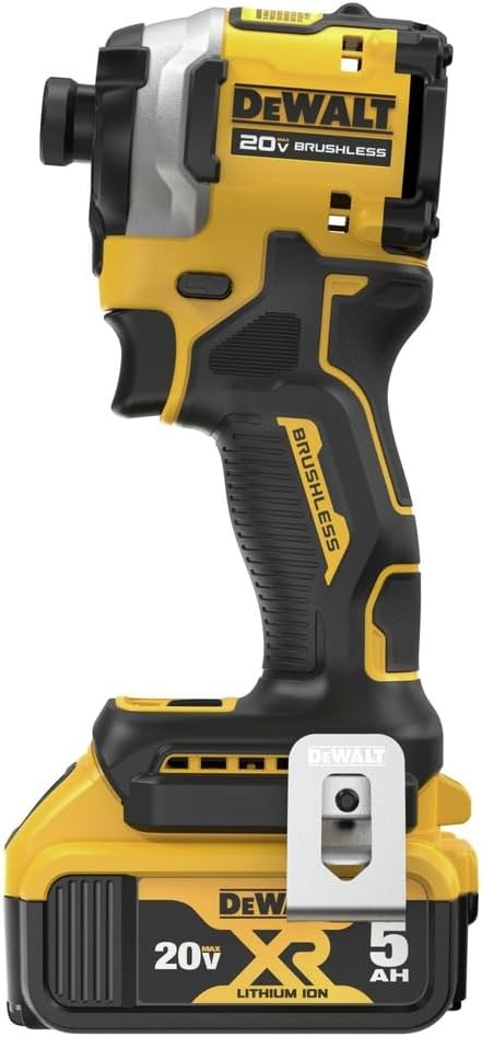 DEWALT DCF850P1R 20V MAX ATOMIC Lithium-Ion Brushless 3-Speed 1/4 in. Cordless Impact Driver Kit (5 Ah) (Renewed)