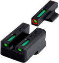 Truglo TFX PRO Handgun Sight, Glowing Shock Proof Tritium and Fiber Optic Night Sight for Handguns, Compact, Durable, and Snag Free Sight