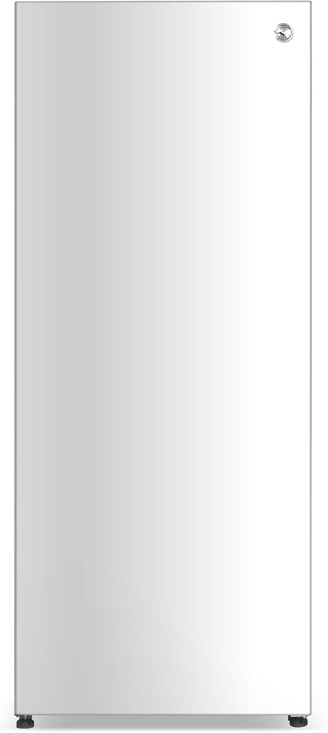 Commercial Cool 16.4 Cu. Ft. Convertible Freezer Refrigerator, Upright Fridge with Glass Shelves, Reversible Door, ENERGY STAR rated, Auto Defrost, CCUC1640GW, White
