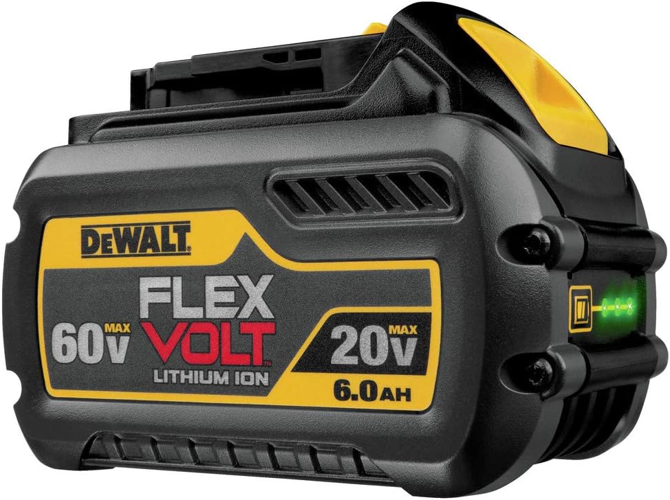 DEWALT FLEXVOLT 20V/60V MAX Lithium Ion Battery, 6.0-Ah (DCB606)