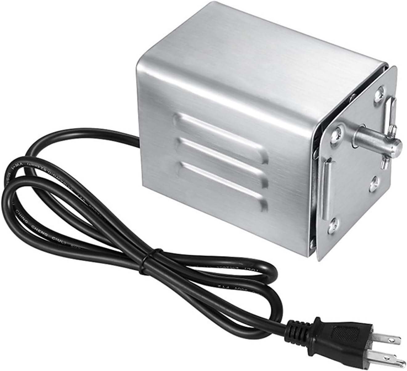 BBQ Motor 110V 15W Rotisserie Stainless Steel Electric Motor, Grill Motor High Load Rustproof Stable Electric Grill Motor for Pork Roast (Load 140~160KG)