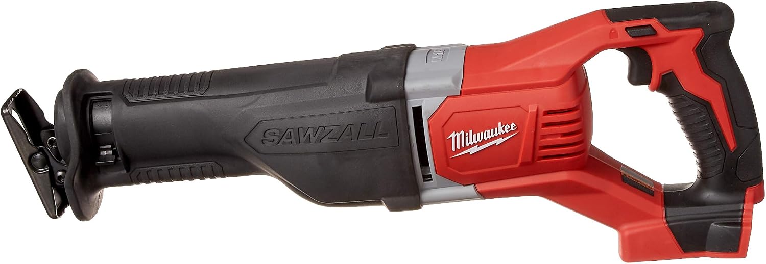 Milwaukee 2621-20 M18 18V Lithium Ion Cordless Sawzall 3,000RPM Reciprocating Saw with Quik Lok Blade Clamp and All Metal Gearbox (Bare Tool)