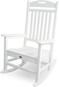 Trex Outdoor Furniture by Polywood Yacht Club Rocker Chair, Classic White (TXR100CW)