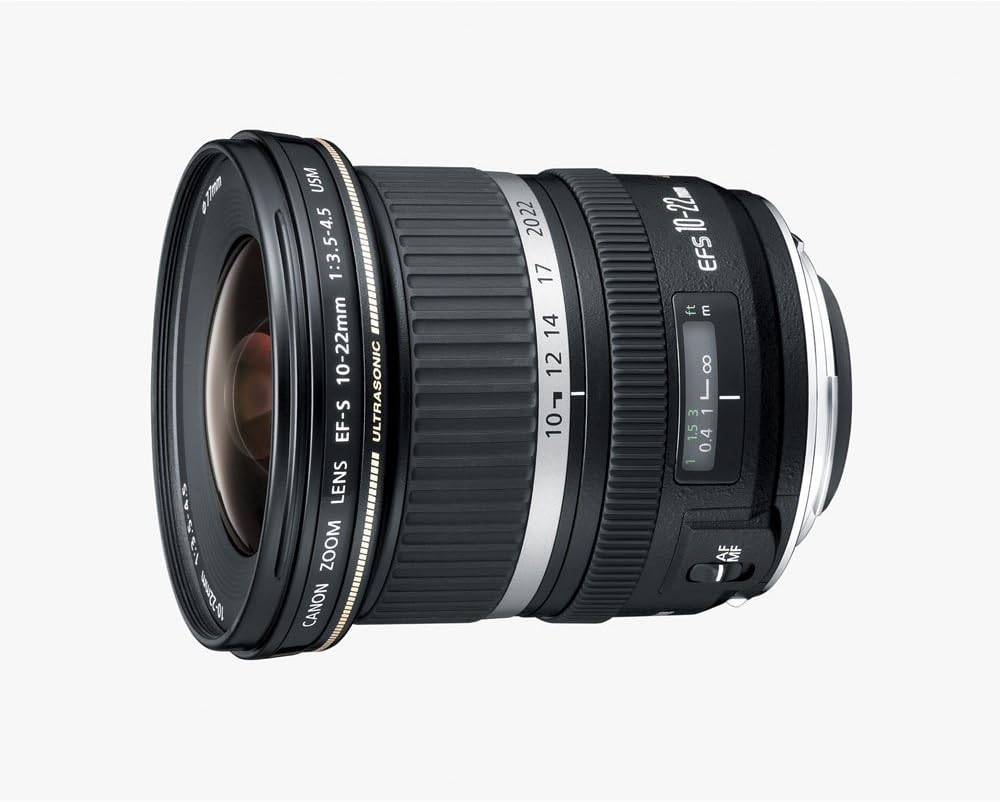 Canon EF-S 10-22mm f/3.5-4.5 USM SLR Lens for EOS Digital SLRs (Renewed)