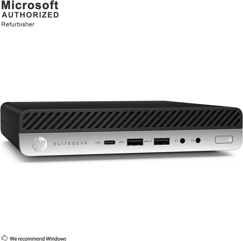 HP Elitedesk 800 G3 Mini Business Desktop (Intel Quad Core i5-6500T, 16GB DDR4 RAM, 512GB SSD) Type-C, DisplayPort, WiFi, WiFi, Ethernet, Keyboard & Mouse, Windows 11 Pro (Renewed)