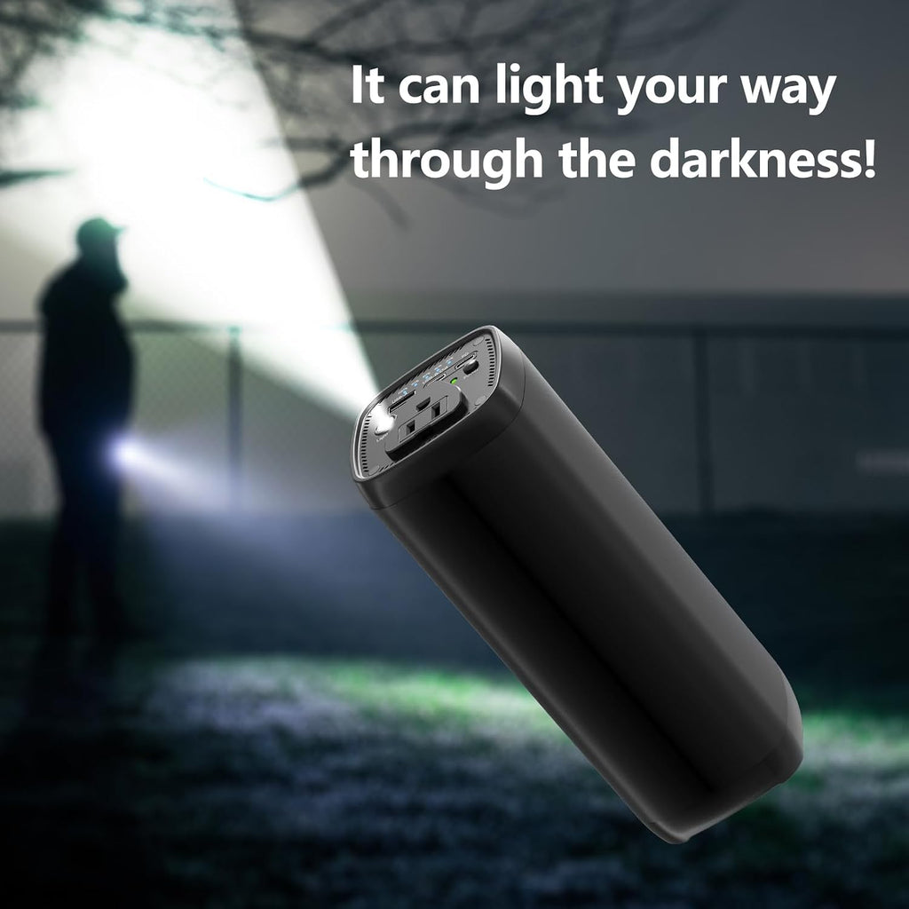 PAFISH Portable Power Bank with AC Outlet,31200mAh with 4 Output Travel Laptop Power Station,External Battery Pack for Outdoors Travel Emergency,Power Bank for HP, Notebooks, MacBook,Drone,Camera