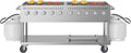 72 in. Commercial Mobile Outdoor Propane Gas Grill, ETL Listed in Stainless-Steel (KM-CGM-72)