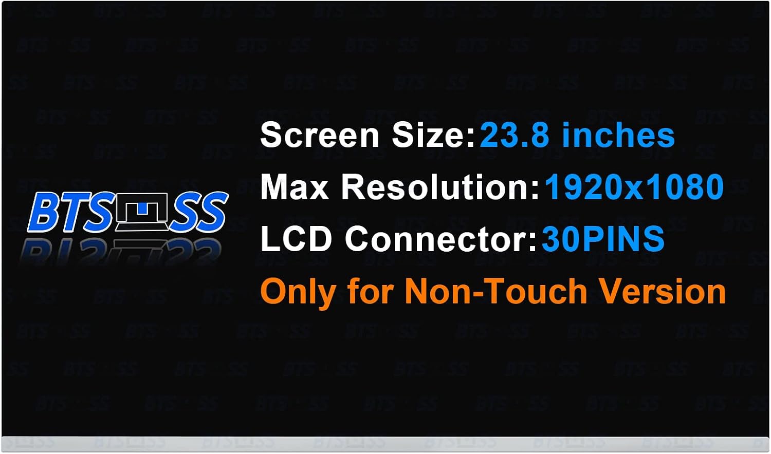 23.8' LCD Replacement for HP All in One 24-D 24-dd0006 FHD 1080P 30 Pins 60HZ Non-Touch Screen Display Panel