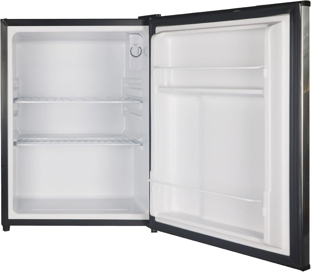 Magic Chef 2.4 cu. ft. Mini Fridge in Stainless Steel Freezerless