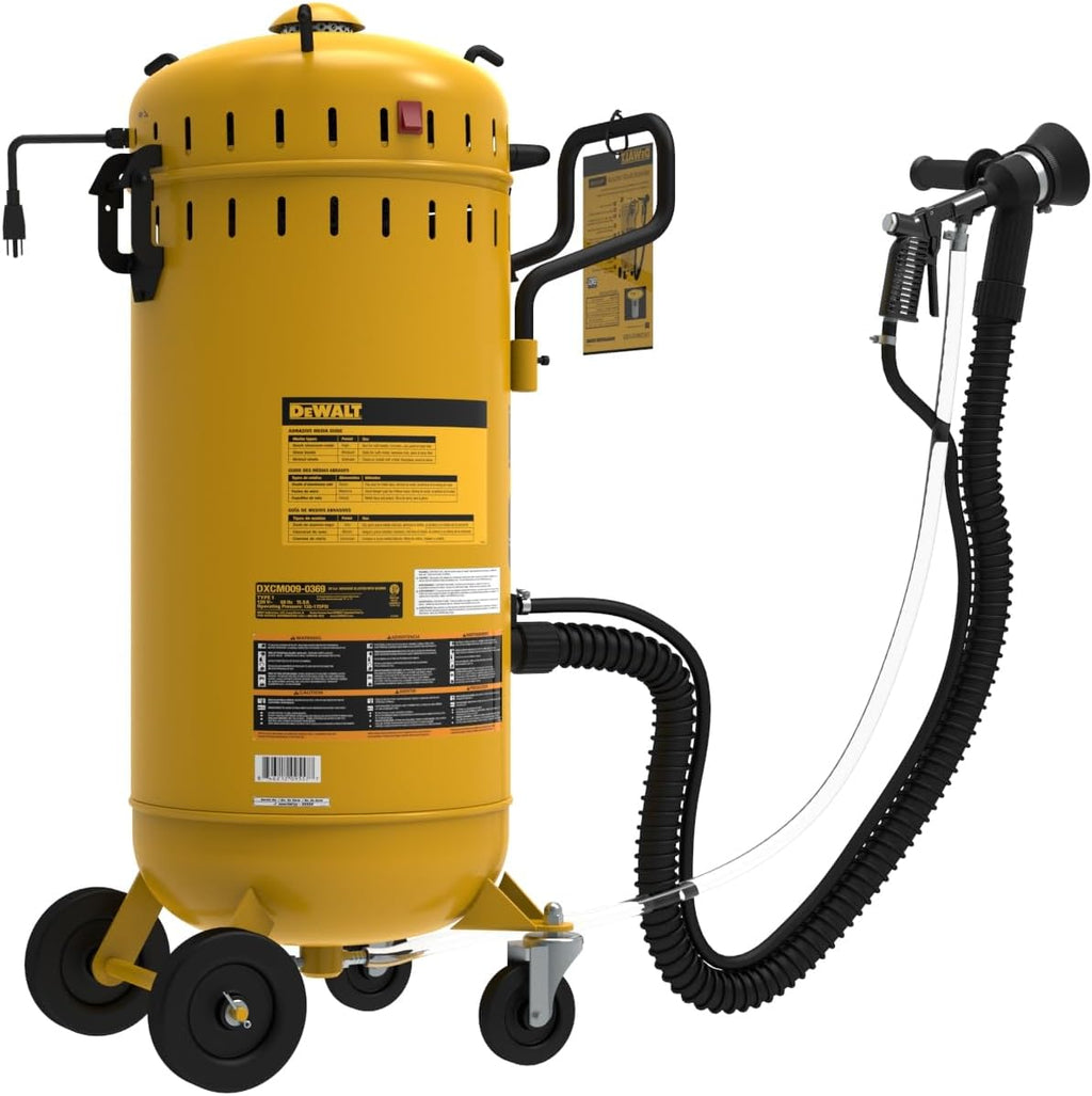 DEWALT Abrasive BlastVac for Clean, Portable Sandblasting, 120V, 5.5 – 6.5 SCFM @ 115PSI (DXCM009-0369)