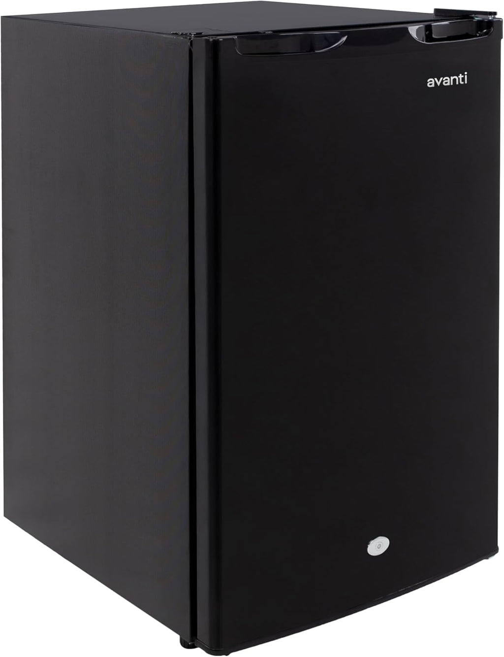 Avanti AR44 4.4 cu. ft. Compact Refrigerator, in Stainless Steel, Black