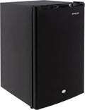 Avanti AR44 4.4 cu. ft. Compact Refrigerator, in Stainless Steel, Black