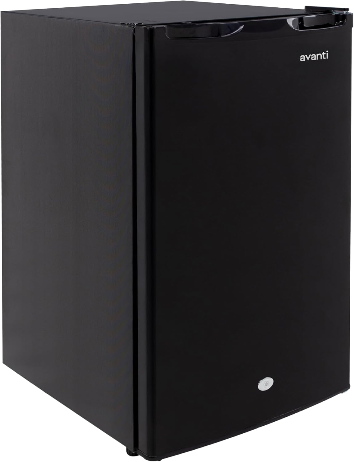 Avanti AR44 4.4 cu. ft. Compact Refrigerator, in Stainless Steel, Black