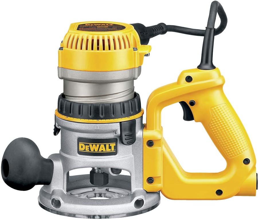 DEWALT Router, Fixed Base, 12-Amp, 24,000 RPM Variable Speed Trigger, 2-1/4HP, Corded (DW618)