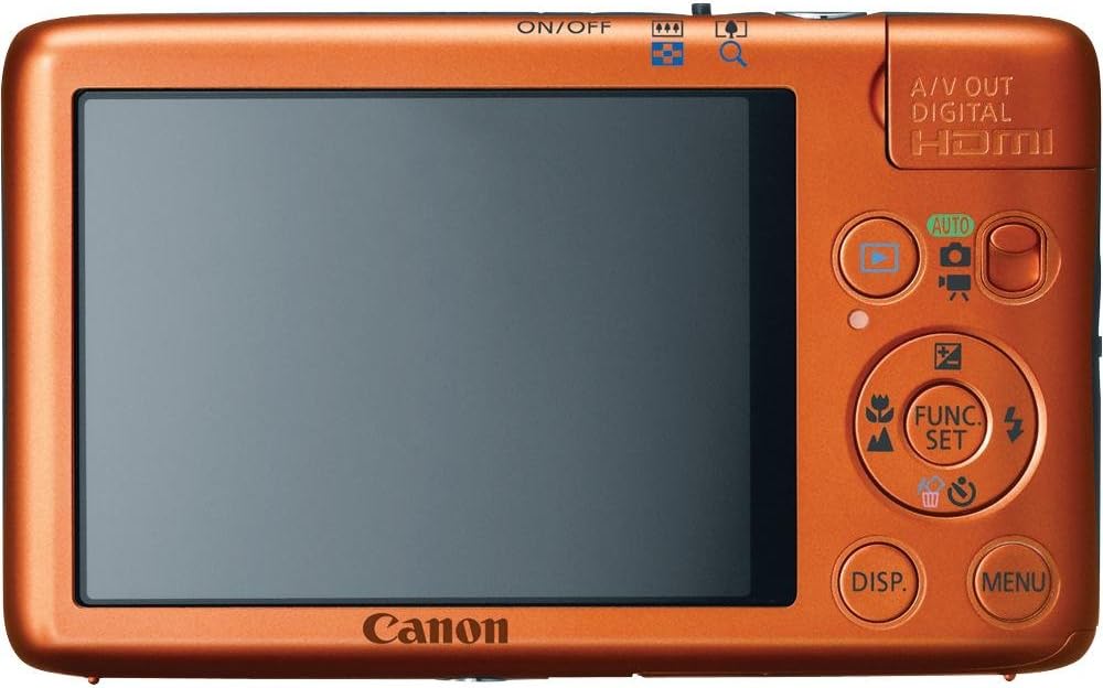 Canon PowerShot SD1400IS 14.1 MP Digital Camera with 4x Wide Angle Optical Image Stabilized Zoom and 2.7-Inch LCD (Orange)