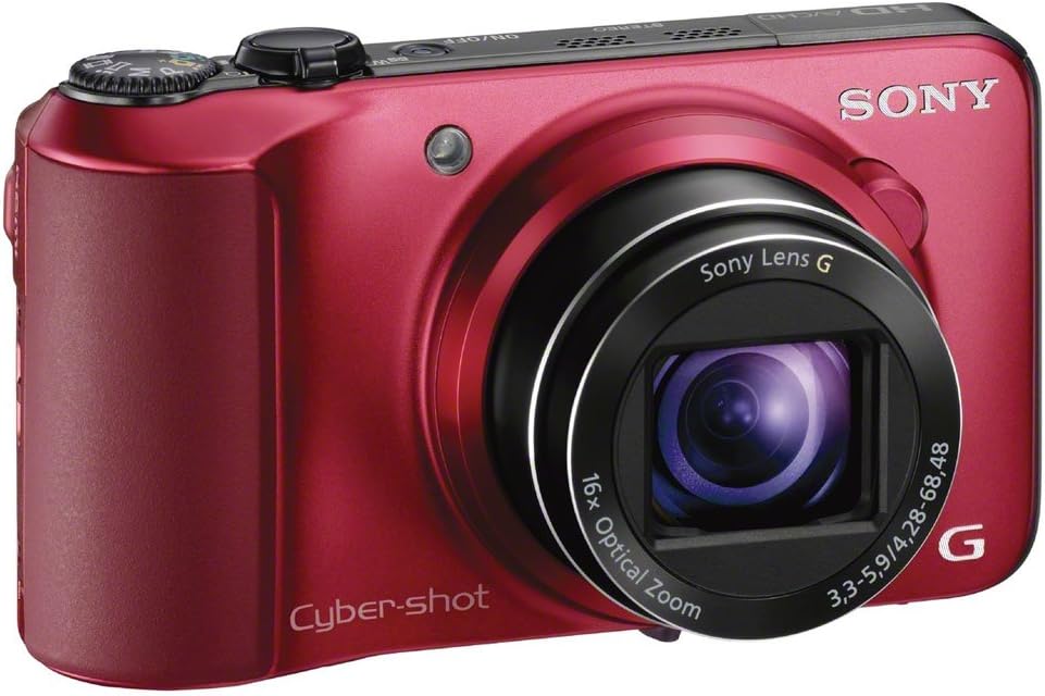 Sony Cyber-shot DSC-HX10V 18.2 MP Exmor R CMOS Digital Camera with 16x Optical Zoom and 3.0-inch LCD (Red) (2012 Model)