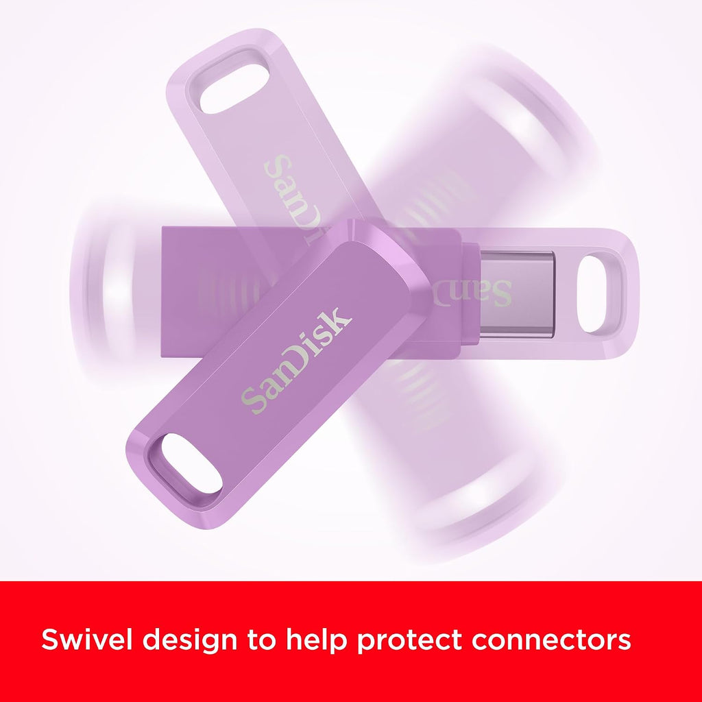 SANDISK 1TB Ultra Dual Drive Go USB Type-C Flash Drive - Up to 400MB/s, Lavender - SDDDC3-1T00-G46L