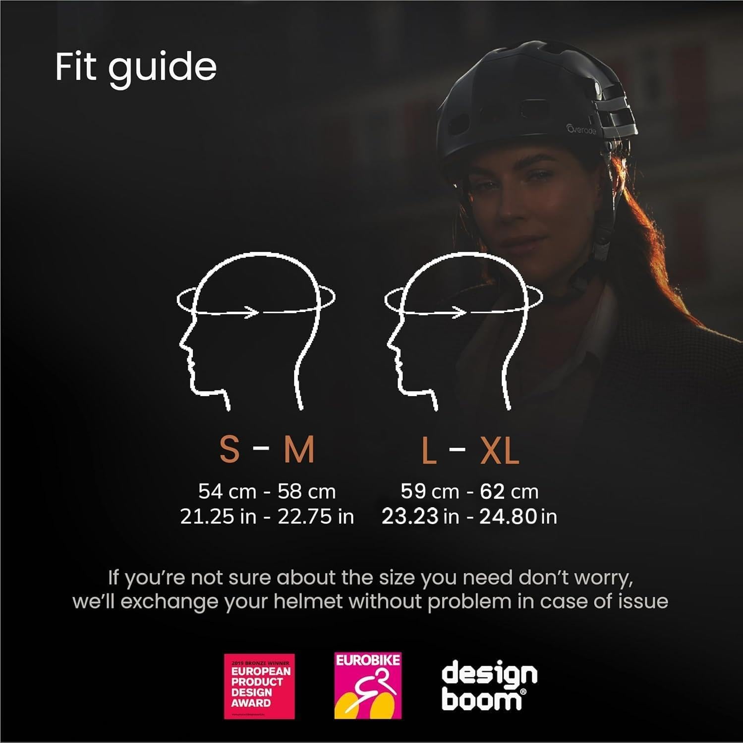 Overade Plixi Foldable Helmet - for Bike, Kick Scooter, e-Bike - Volume Divided by 3 when Folded- Same Protection as Classic Helmet