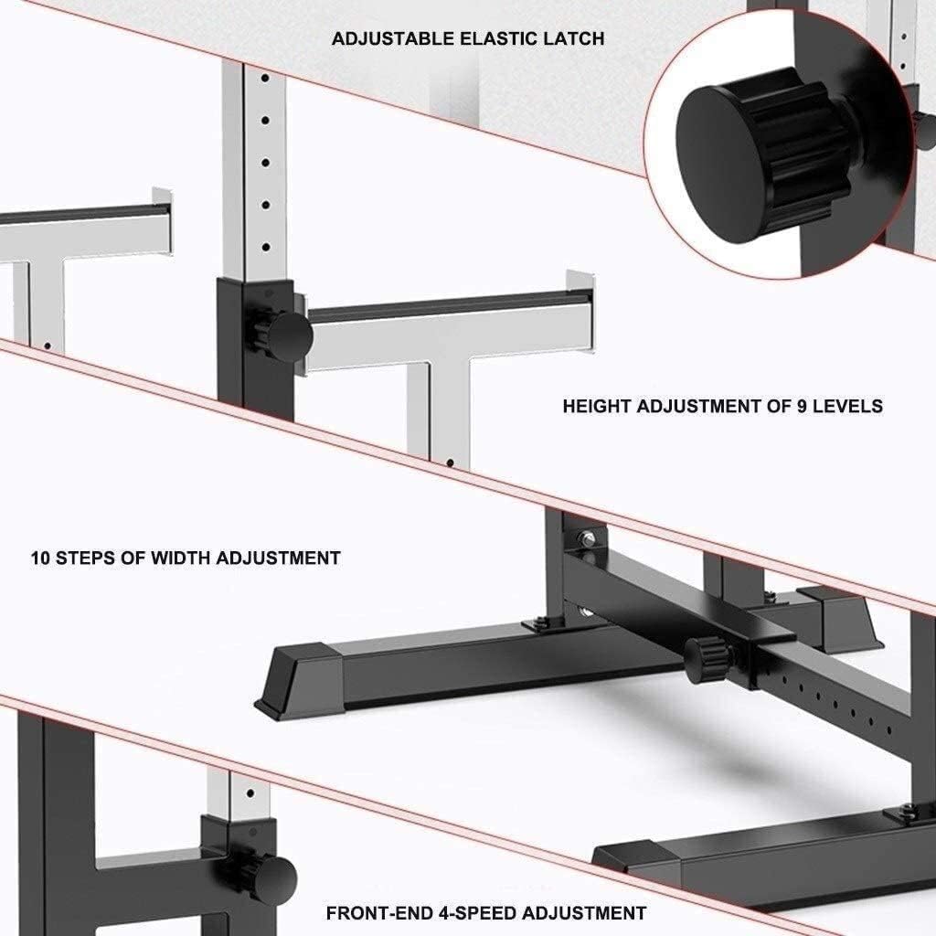 Large Squat Stand Dipping Station Gym Weight Bench Press Stand Household Bench Press Rack Fitness Barbell Rack Adjustabl