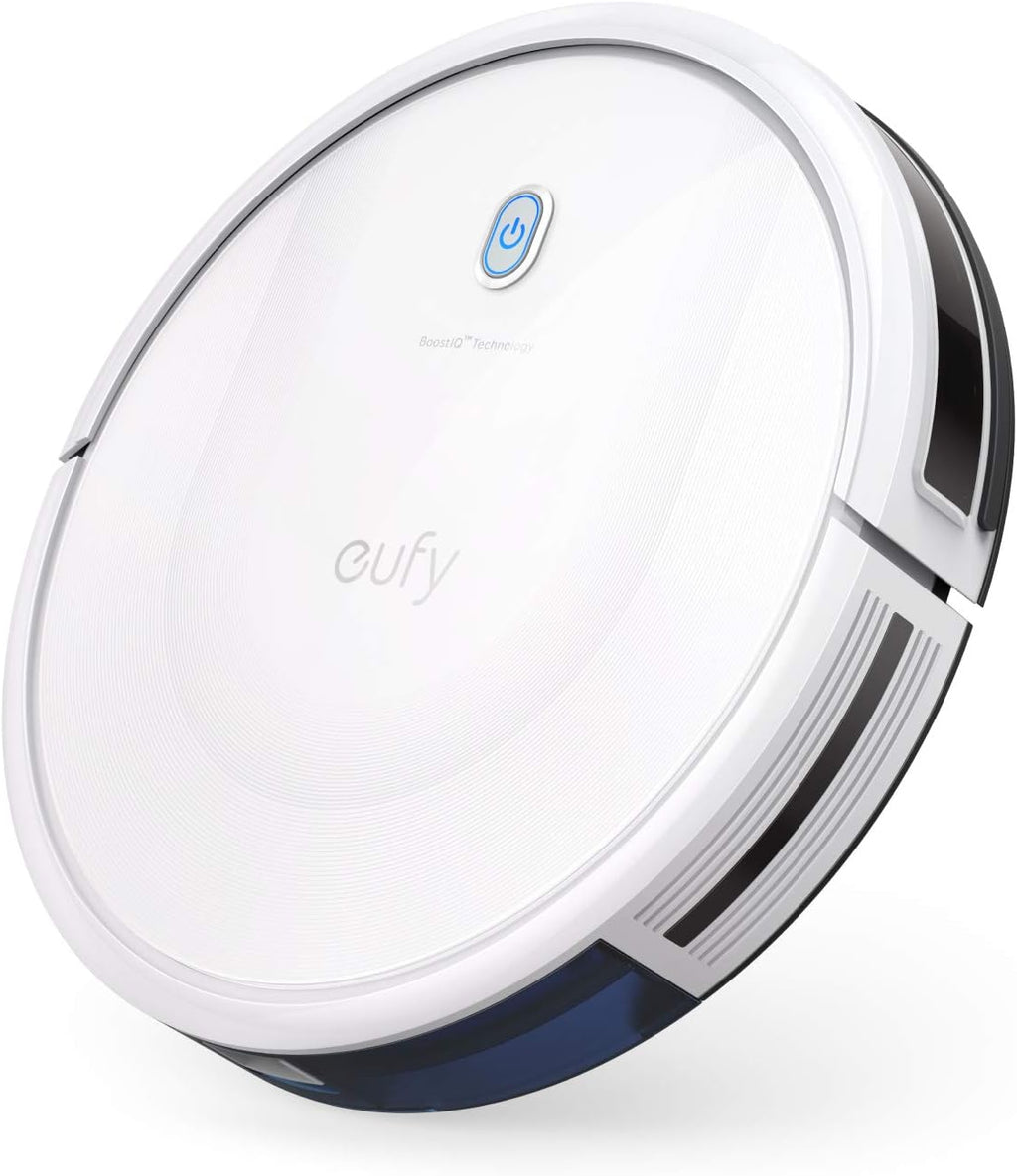 eufy Robot Vacuum 11S MAX, Super-Thin,Powerful Suction, Quiet, Self-Charging Robotic Vacuum Cleaner, Cleans Hard Floors to Medium-Pile Carpets, White